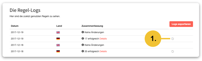 Rule-Log Rückgängig 1