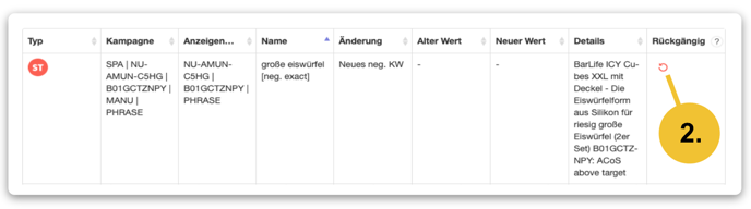 Rule-Log Rückgängig 2